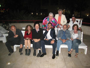 Friends and family in Tel Aviv