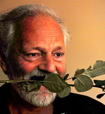 unkown older man with rose