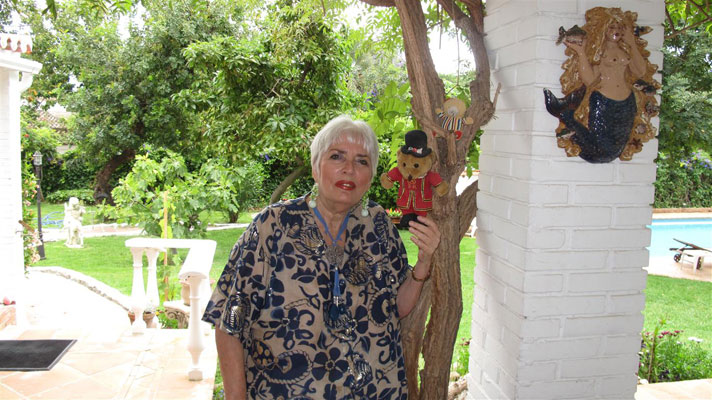 xie with john drummonds teddybear